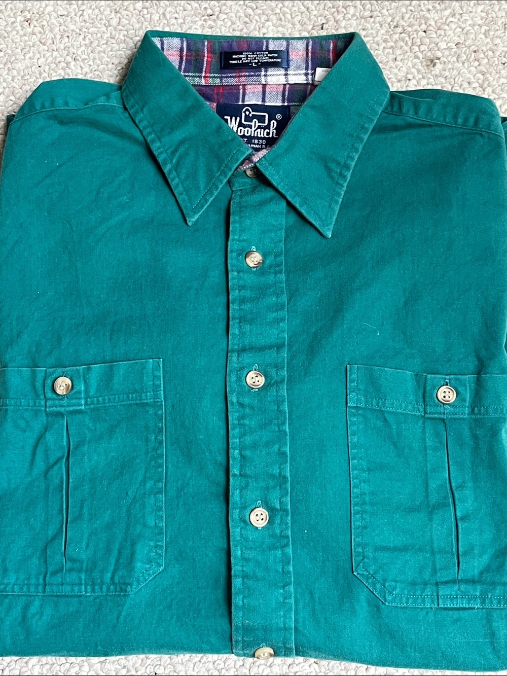 Woolrich midweight, casual button-down shirt L